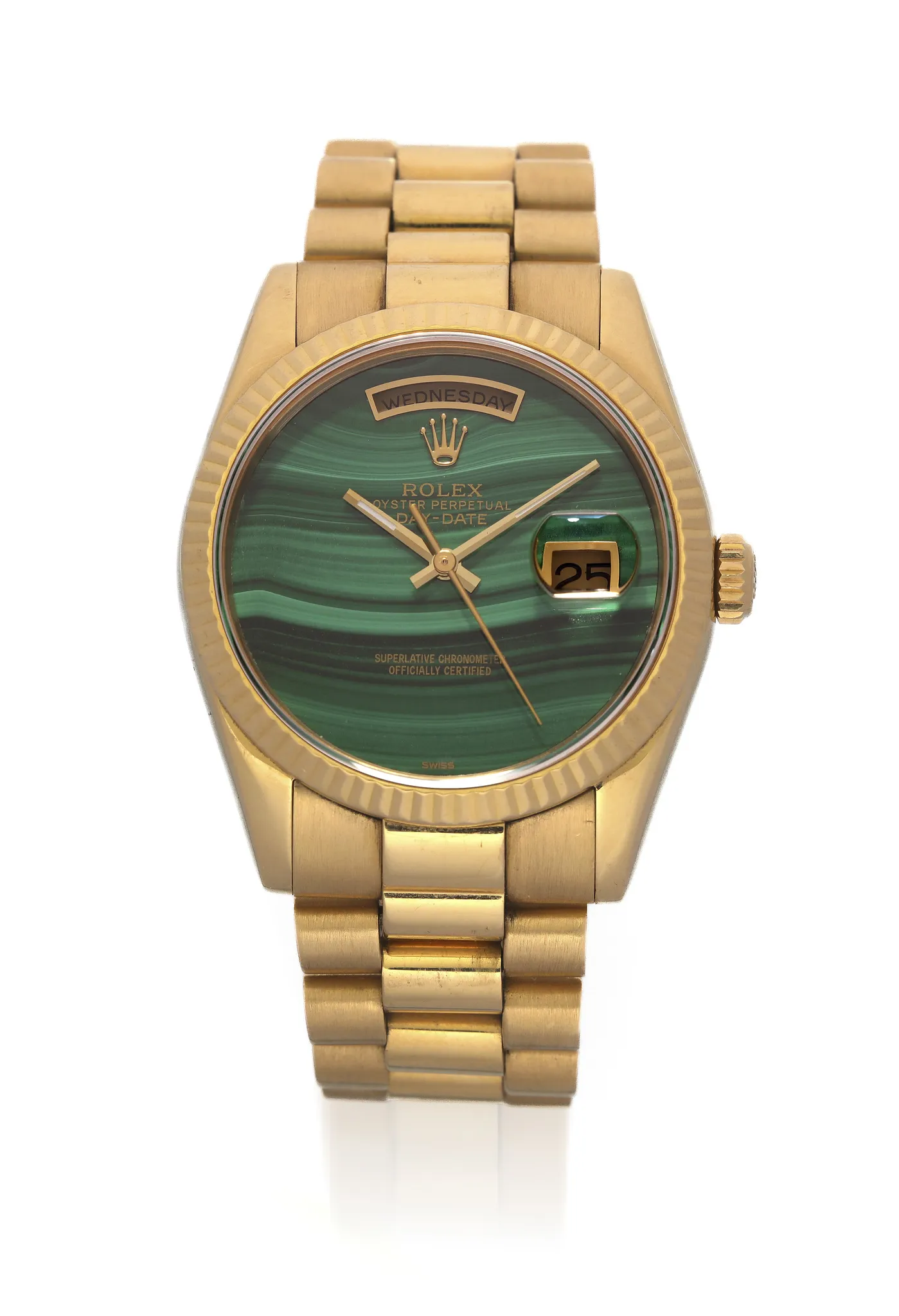 Rolex Day-Date 36 118238 36mm Yellow gold Malachite