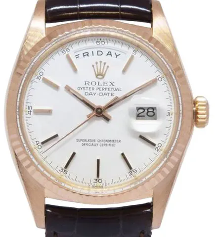 Rolex Day-Date 36 1803 36mm Rose gold White