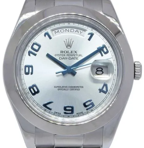 Rolex Day-Date II 218206 41mm Platinum Blue