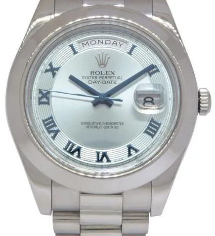 Rolex Day-Date II 218206 41mm Platinum Blue