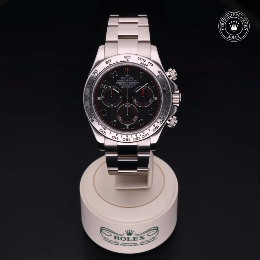 Rolex Daytona 116509 40mm White gold Black 1