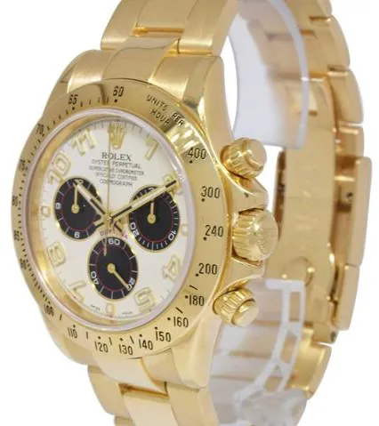 Rolex Daytona 116528 40mm Yellow gold White 8