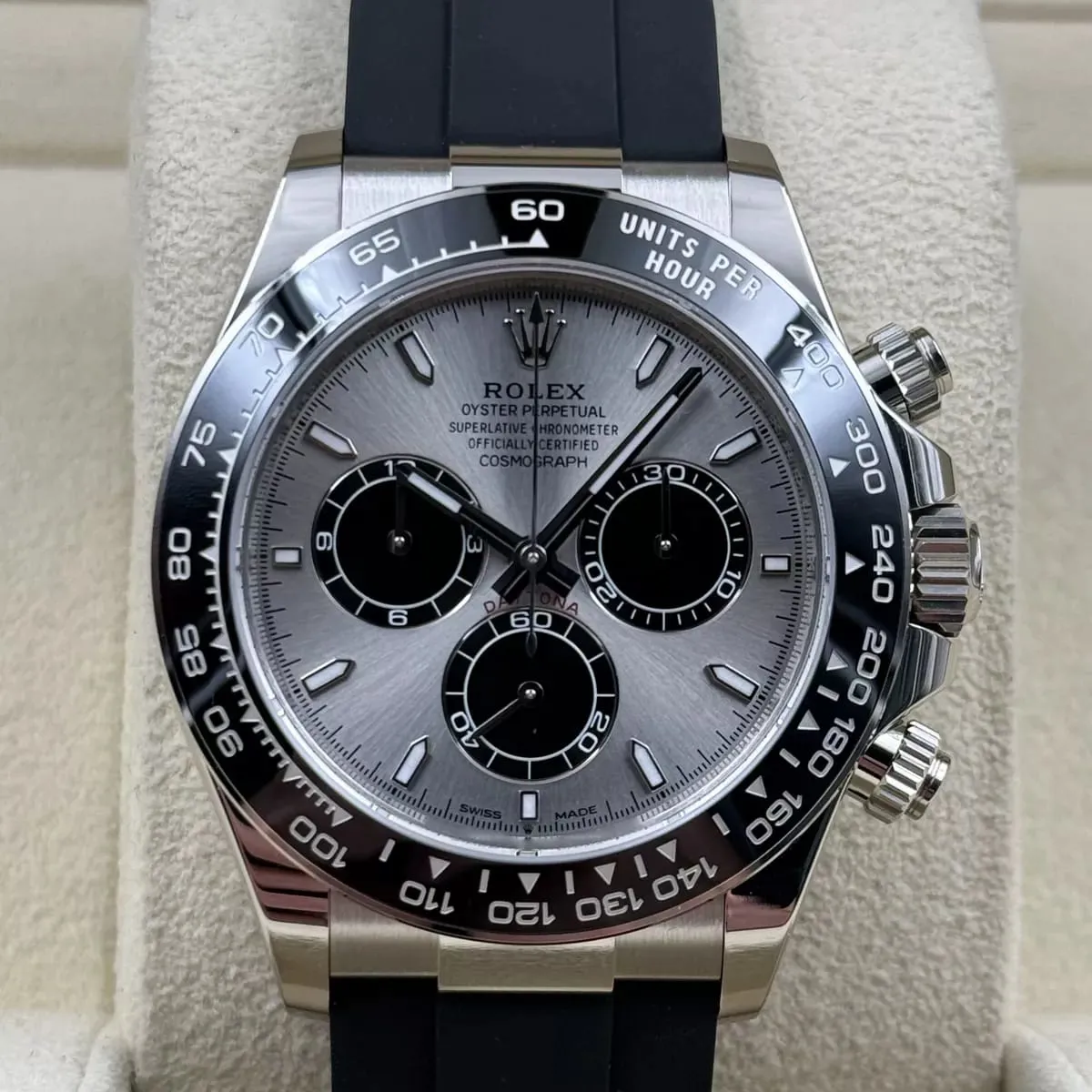 Rolex Daytona 126519LN-0006 40mm 18k white gold Silver