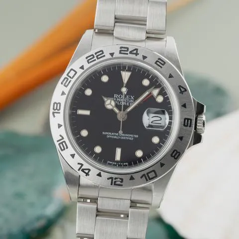 Rolex Explorer II 16550 40mm Stainless steel Black