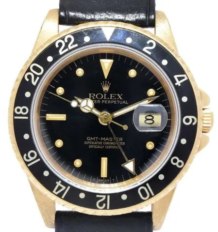 Rolex GMT-Master 16758 40mm Yellow gold Black