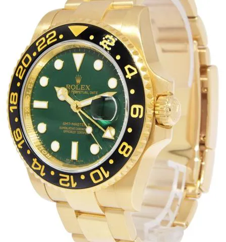 Rolex GMT-Master II 116718 40mm Yellow gold Green 5