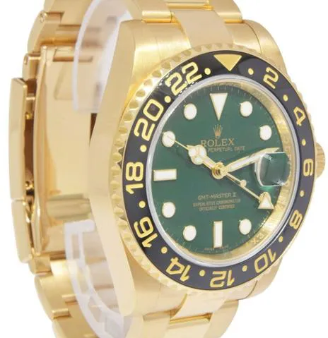 Rolex GMT-Master II 116718 40mm Yellow gold Green 7