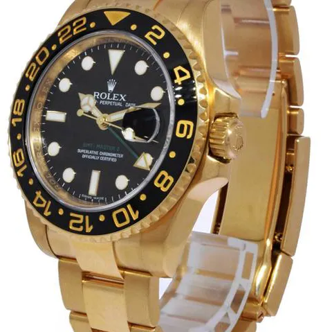 Rolex GMT-Master II 116718 40mm Yellow gold Black 2