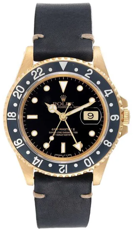 Rolex GMT-Master II 16718 40mm Yellow gold Black