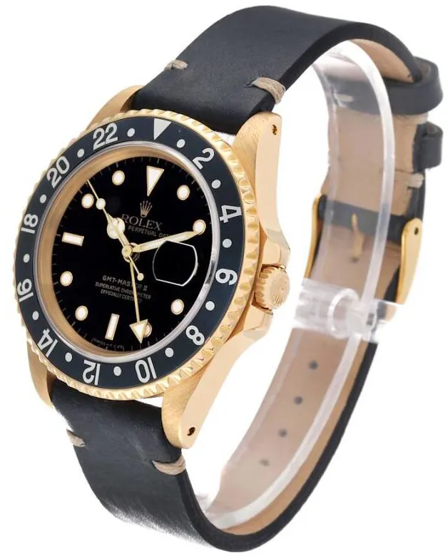 Rolex GMT-Master II 16718 40mm Yellow gold Black 3