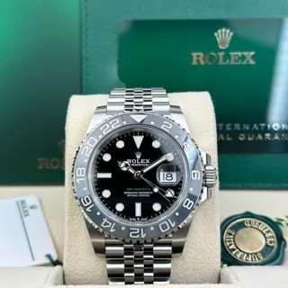 Rolex GMT-Master II 126710GRNR-0003 Stainless steel Black