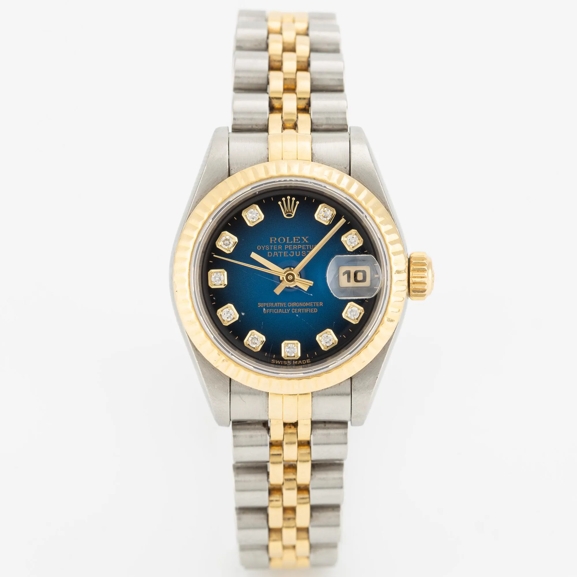 Rolex Lady-Datejust 69173 26mm Stainless steel and yellow gold Blue
