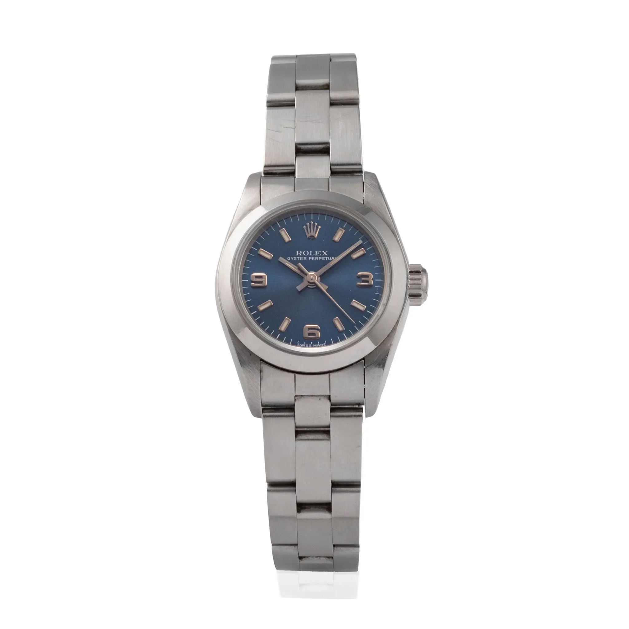 Rolex Oyster Perpetual 67180 25mm Stainless steel Blue
