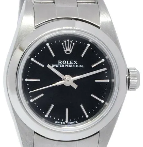 Rolex Oyster Perpetual 76080 26mm Stainless steel Black 2