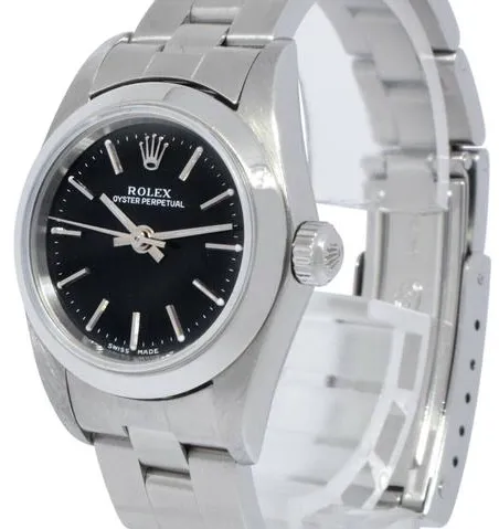 Rolex Oyster Perpetual 76080 26mm Stainless steel Black 3