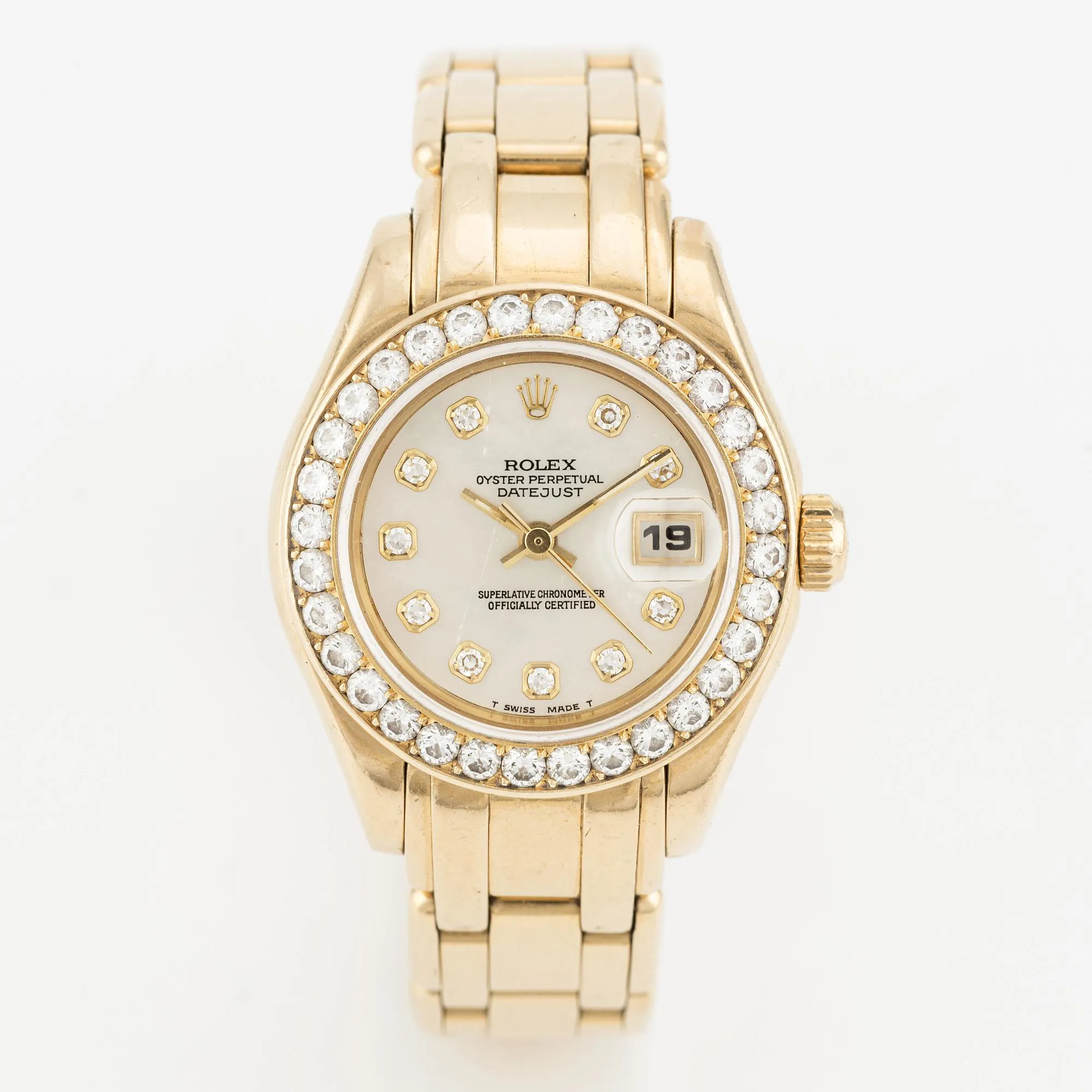 Rolex Pearlmaster 69298 29mm Yellow gold Mother-of-pearl