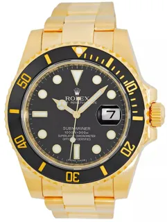 Rolex Submariner 116618LN-0001 Yellow Gold$Ceramic$Sapphire Black