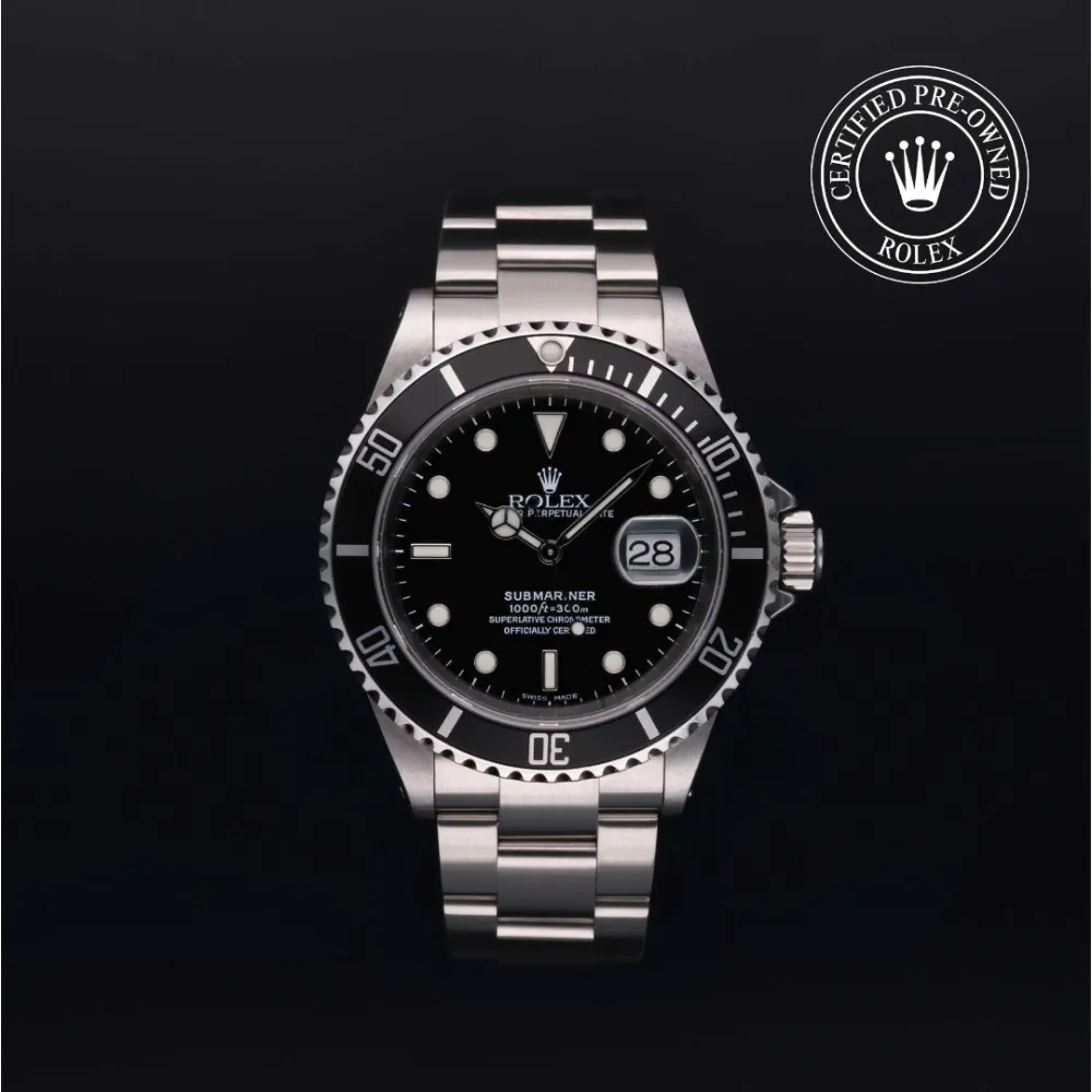 Rolex Submariner 16610 40mm Oystersteel Black