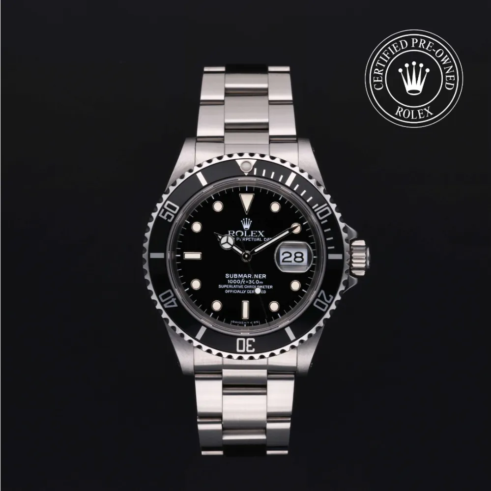 Rolex Submariner 16610 40mm Oystersteel Black