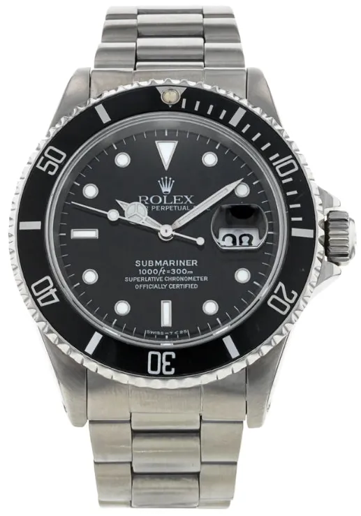 Rolex Submariner 16610 40mm Stainless steel Black