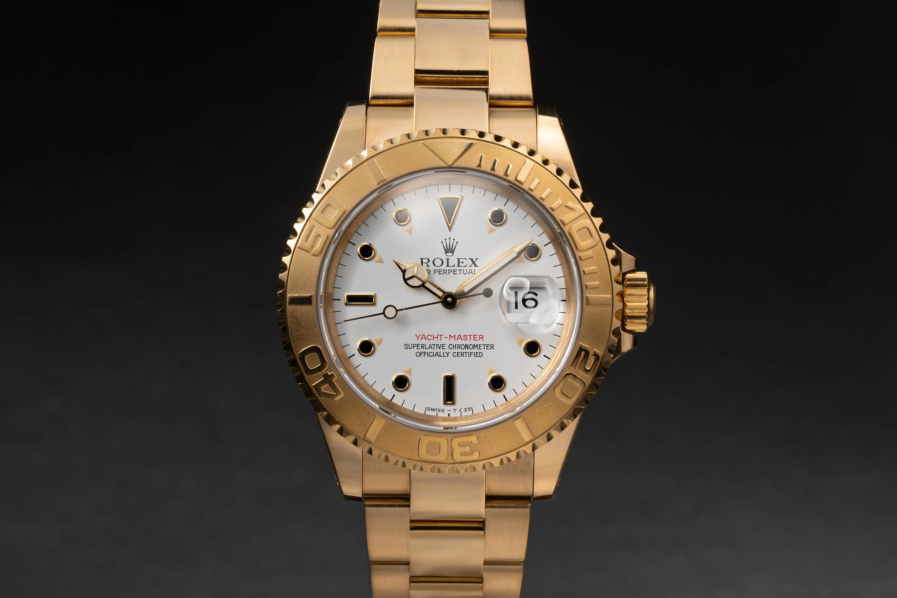 Rolex Yacht-Master 40 16628 175mm Yellow gold White