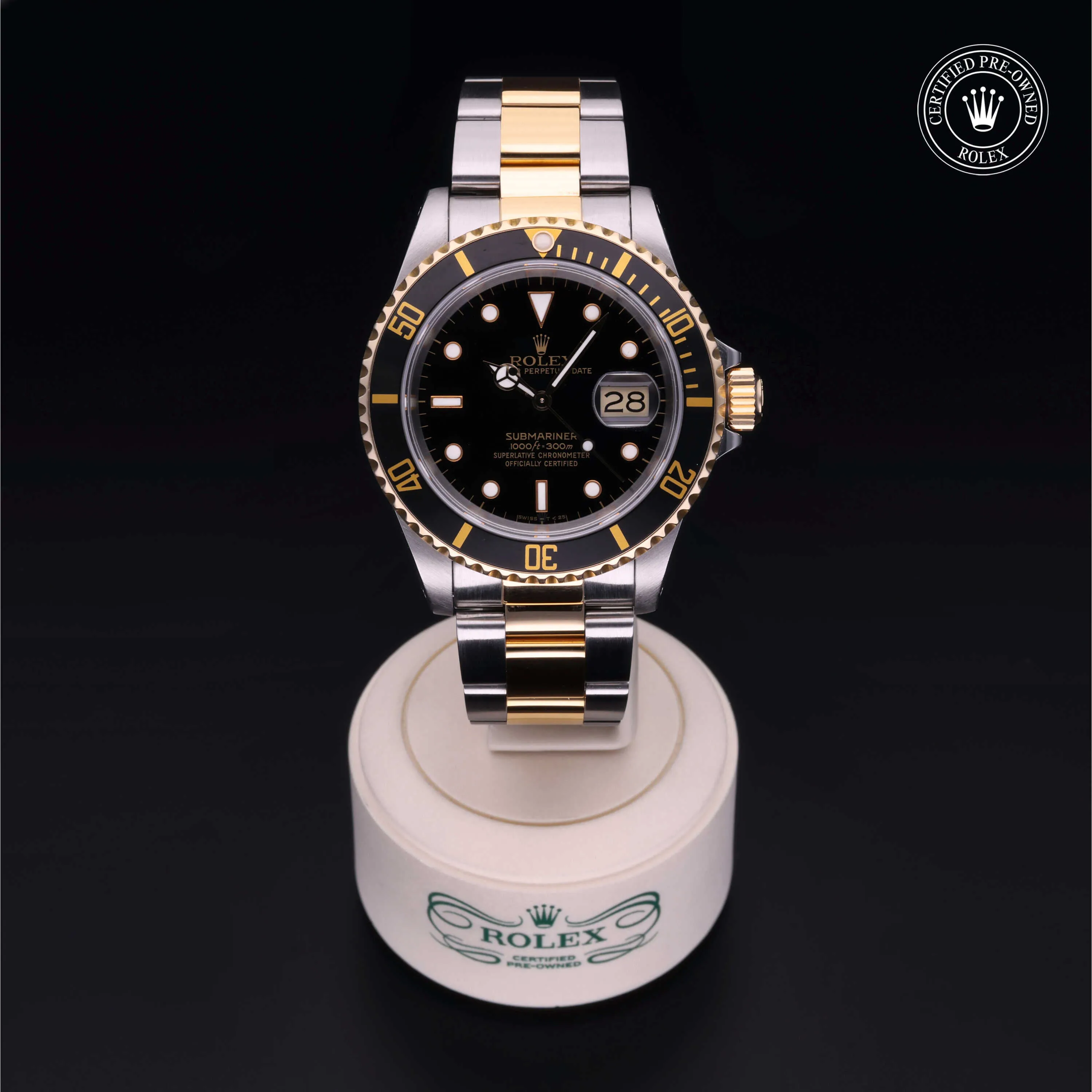 Rolex Oyster Perpetual Submariner Date 16613-0012 40mm Yellow gold and Oystersteel Black