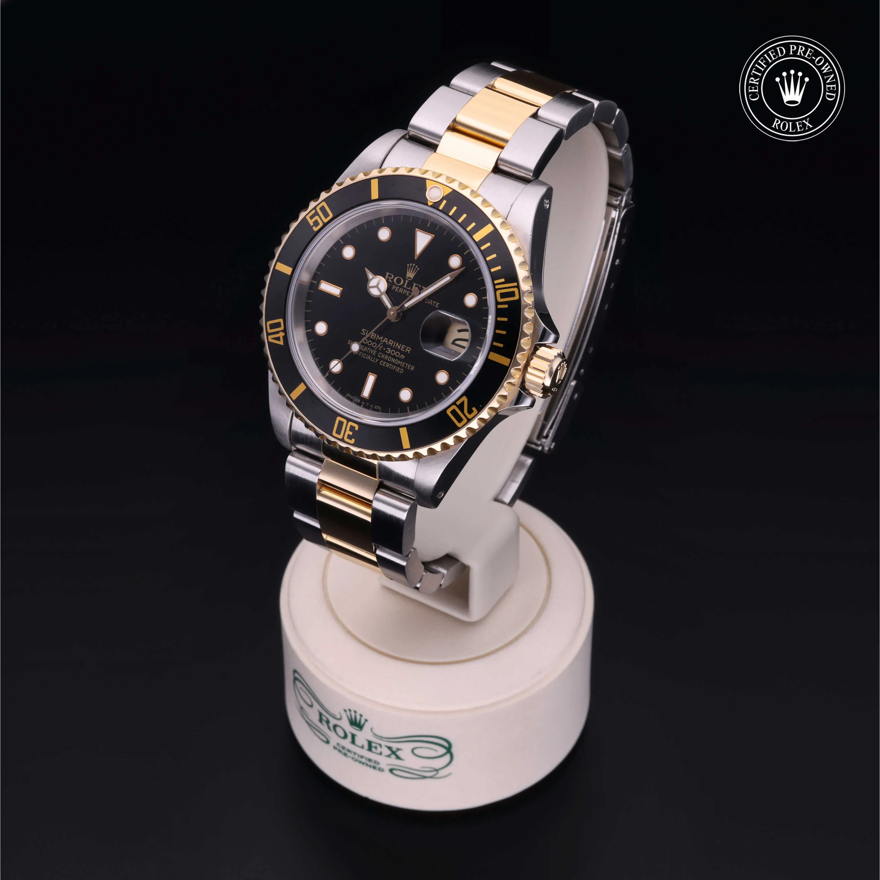 Rolex Oyster Perpetual Submariner Date 16613-0012 40mm Yellow gold and Oystersteel Black 2