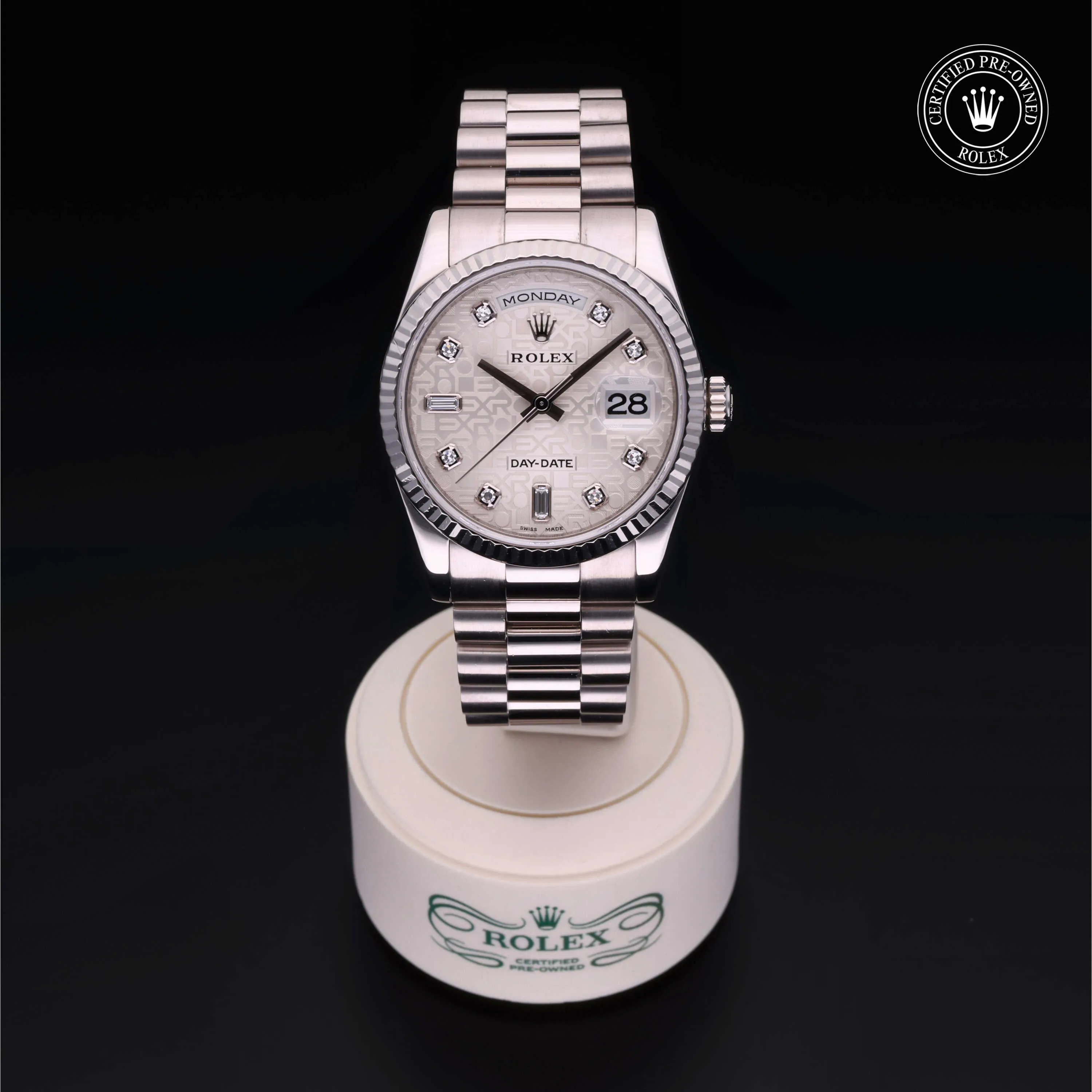 Rolex Day-Date 36 118239-0092 36mm 18ct White Silver