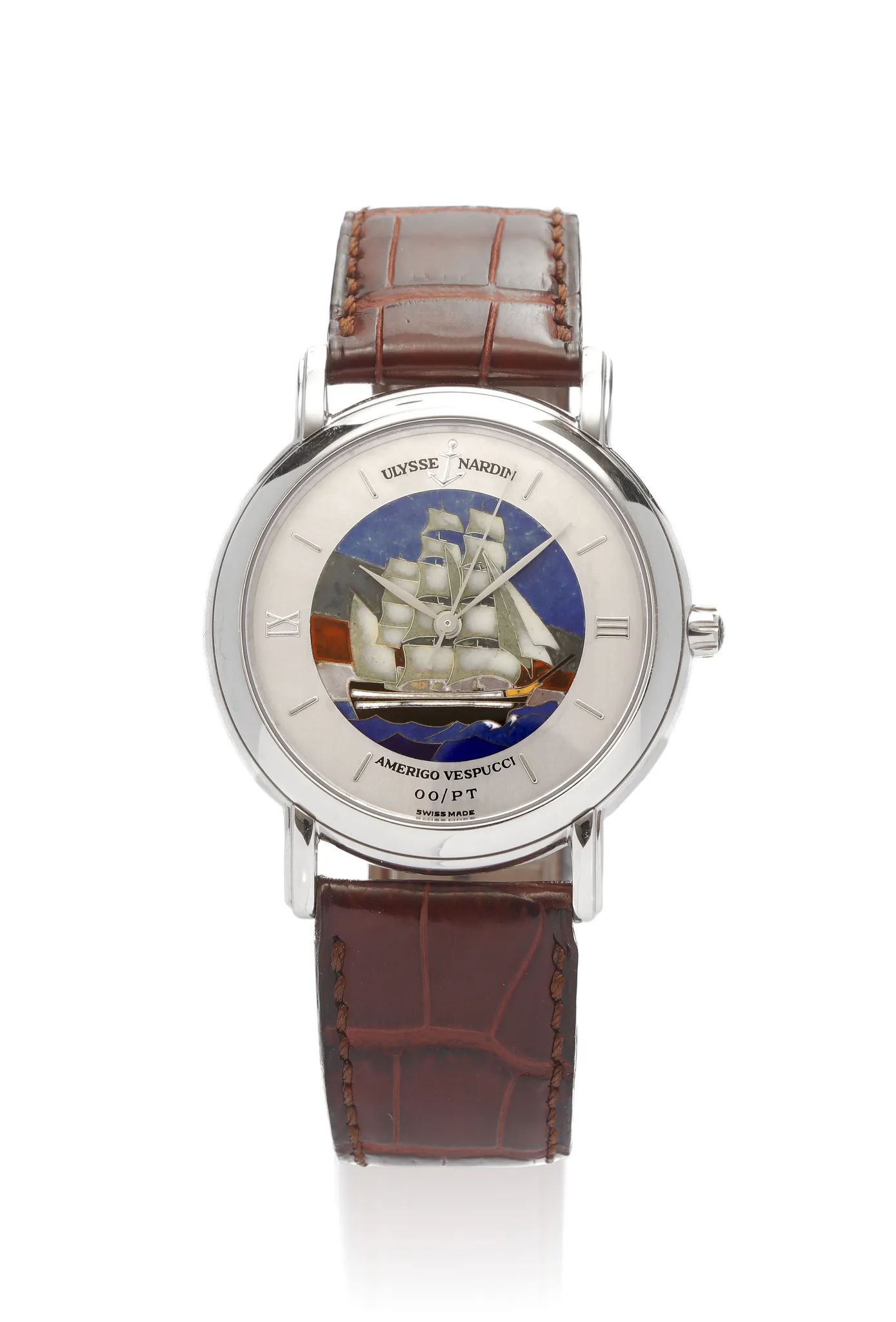 Ulysse Nardin San Marco 139-70-9 37mm Platinum Polychome closionné enamel