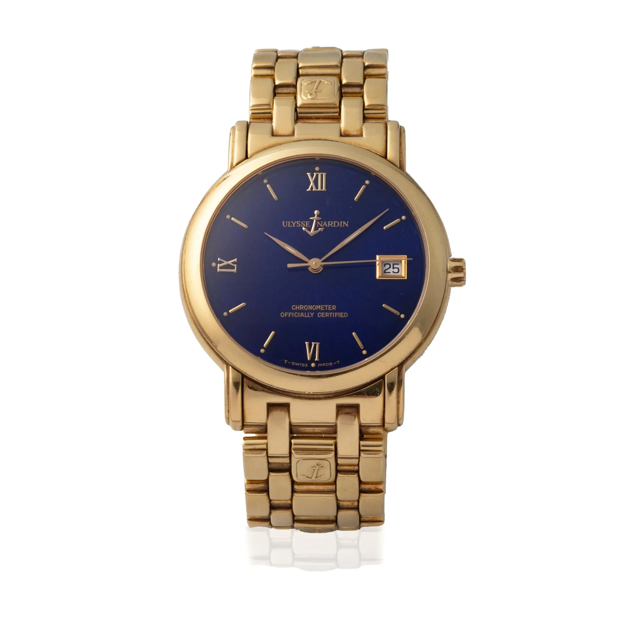 Ulysse Nardin San Marco 131-77-9 37mm Yellow gold Blue