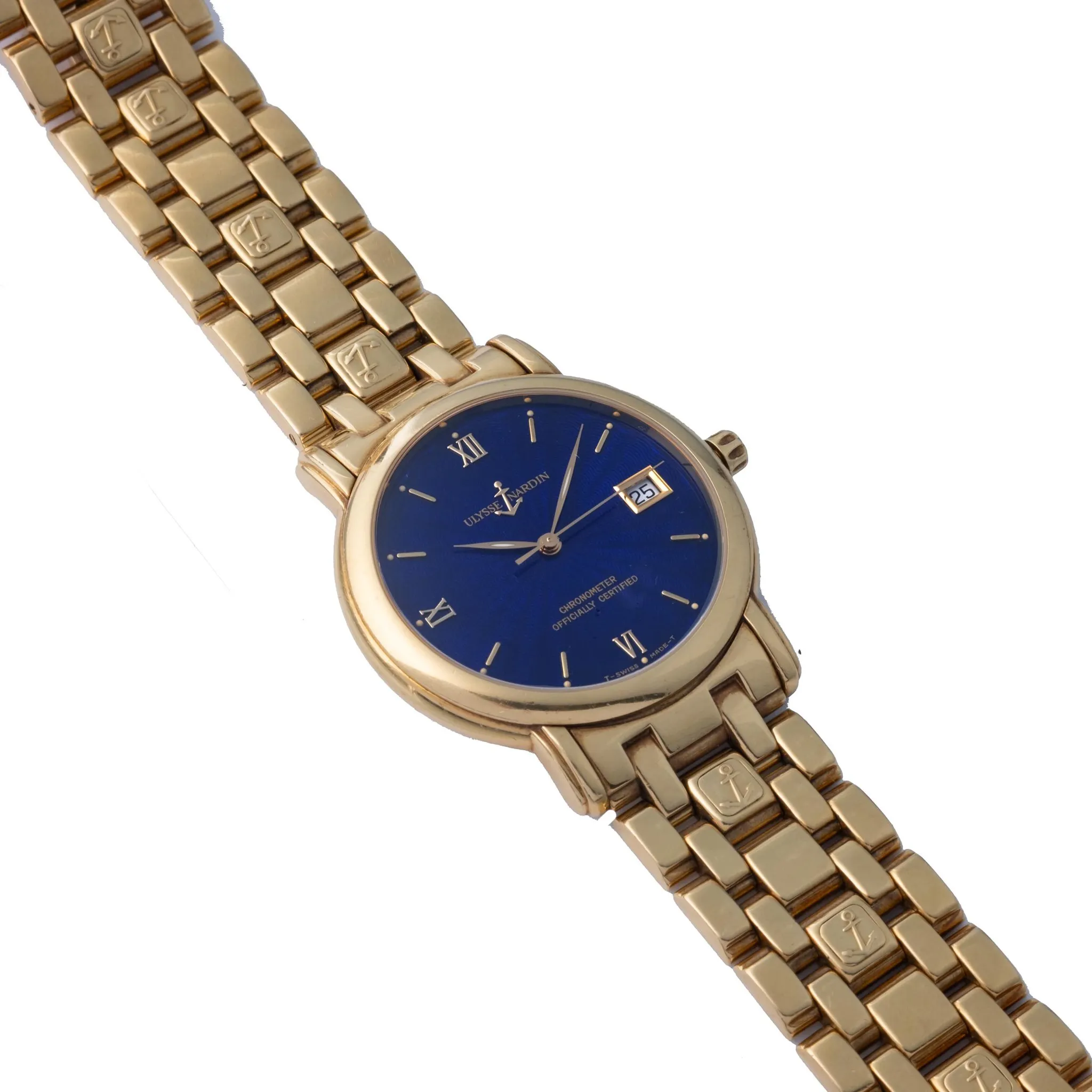 Ulysse Nardin San Marco 131-77-9 37mm Yellow gold Blue 3