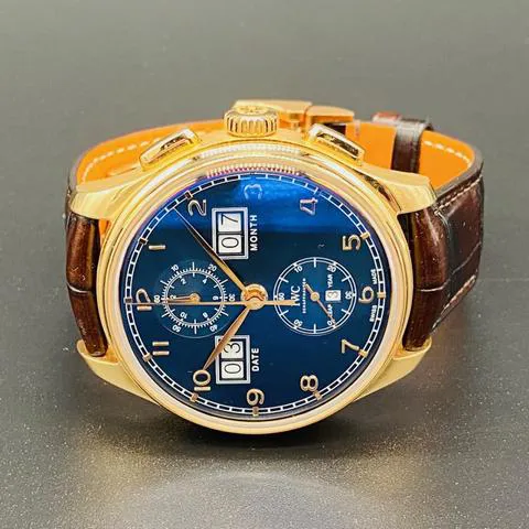 IWC Portugieser IW397204 45mm Rose gold Blue