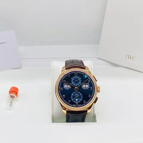 IWC Portugieser IW397204 45mm Rose gold Blue 6