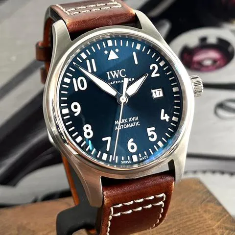 IWC Pilot Mark IW327010 40mm Stainless steel Blue