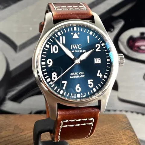 IWC Pilot Mark IW327010 40mm Stainless steel Blue 1