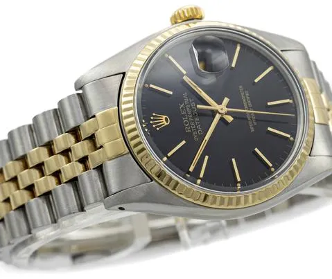 Rolex Datejust 36 16013 36mm Yellow gold and stainless steel Black 3