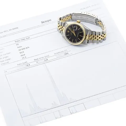 Rolex Datejust 36 16013 36mm Yellow gold and stainless steel Black 7