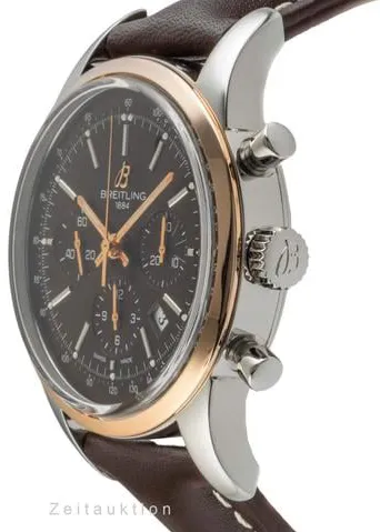 Breitling Transocean UB0152 43mm Yellow gold and stainless steel Brown 3