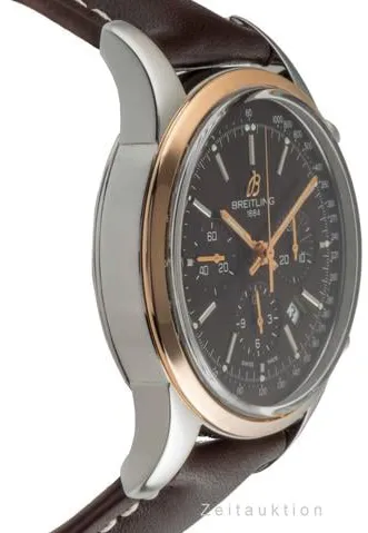 Breitling Transocean UB0152 43mm Yellow gold and stainless steel Brown 4