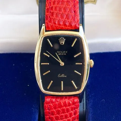 Rolex Cellini 3807 26mm Yellow gold Black