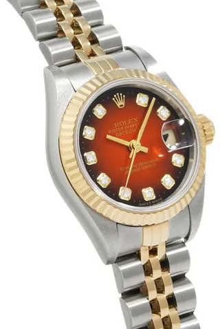 Rolex Datejust 69173G 26mm Stainless steel Red 2