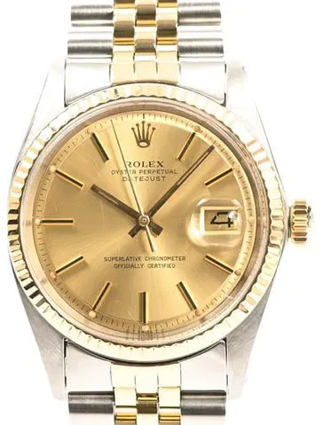 Rolex Datejust 1601 36mm Yellow gold and stainless steel Yellow