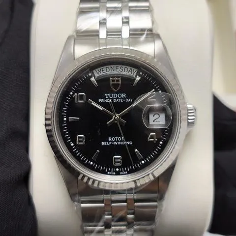 Tudor Prince Date-Day 76214 36mm Stainless steel Black