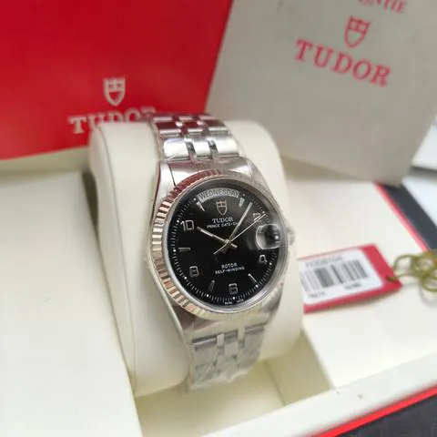Tudor Prince Date-Day 76214 36mm Stainless steel Black 1