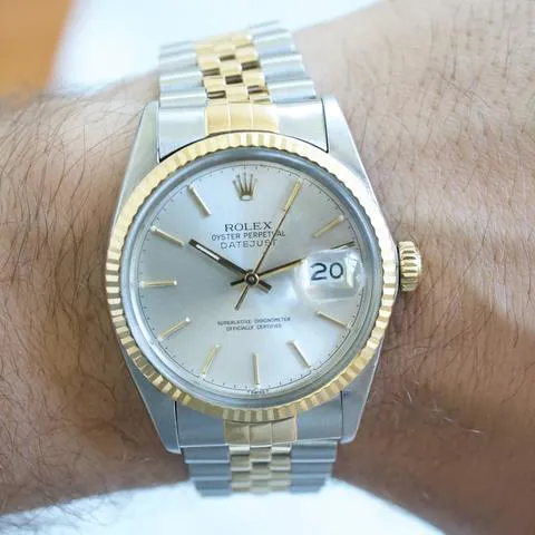Rolex Datejust 36 16013 36mm Yellow gold and stainless steel Silver 8