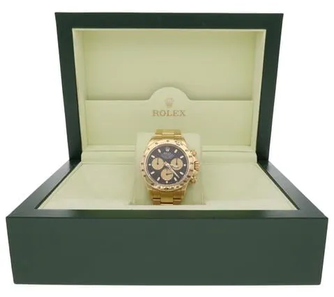 Rolex Daytona 116528 40mm Yellow gold Black 1