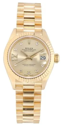 Rolex Lady-Datejust 279178 28mm Yellow gold Champagne 4