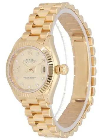 Rolex Lady-Datejust 279178 28mm Yellow gold Champagne 5