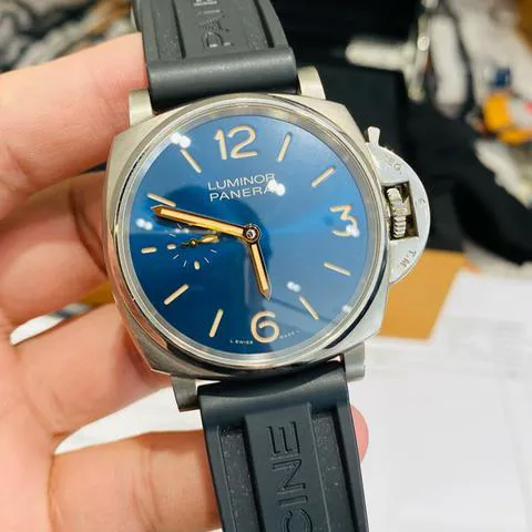 Panerai Luminor Due PAM 00728 42mm Titanium Blue