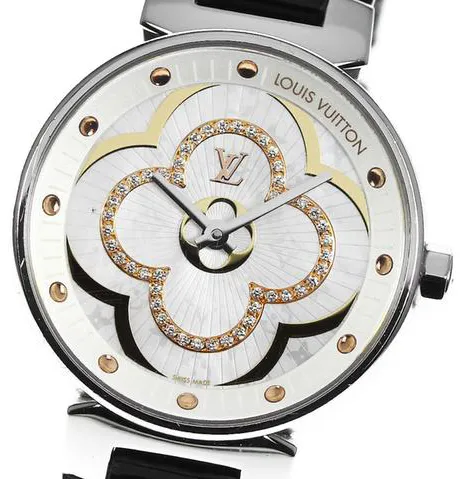 Louis Vuitton QA017 28mm Stainless steel White